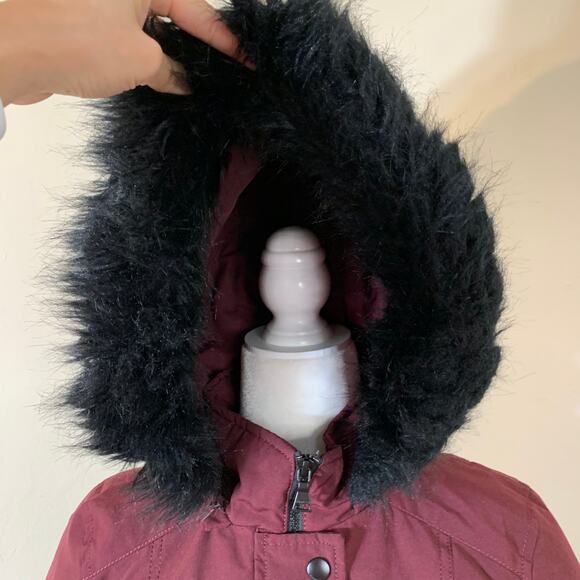 Express Red Down Puffy Jacket size XS - Picture 9 of 13